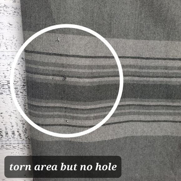 Lauren Ralph Lauren Gray Wool Long Skirt Midi Plaid Striped Classic Workwear Sz8 - Picture 2 of 9